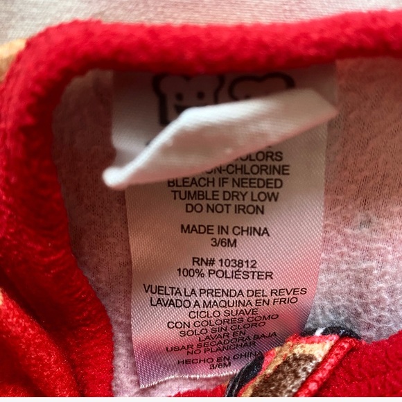 Red Christmas Reindeer Sleeper - Picture 2 of 2